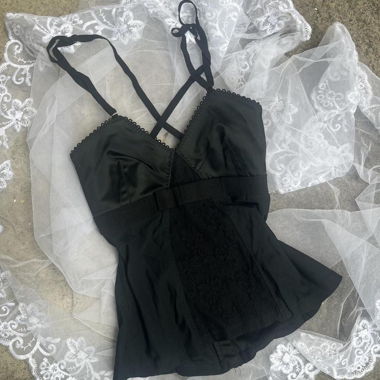 y2k vintage Dolce & Gabbana corset top