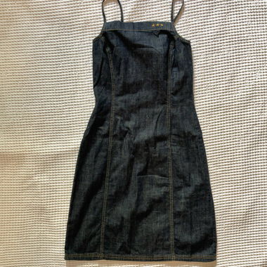 Robe tablier en denim