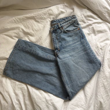 Pantalon en jean bleu