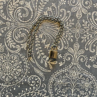 Collier chaîne à cadenas (alternative, emo, punk)