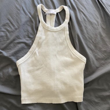 high-waisted crop top
