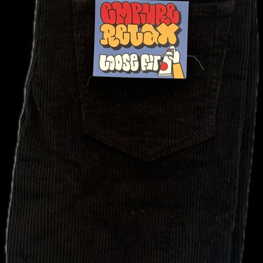 Short en velours côtelé noir Youth Taille 28