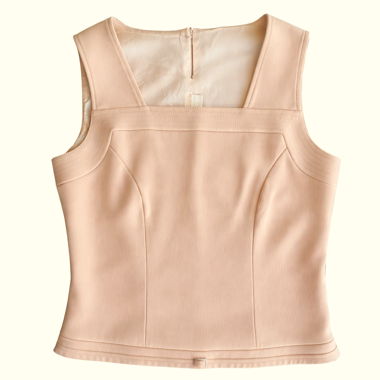 Top nude elegante foderato T38