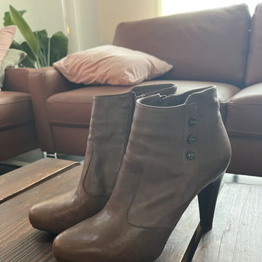 Italienische Leder Heel-Boots