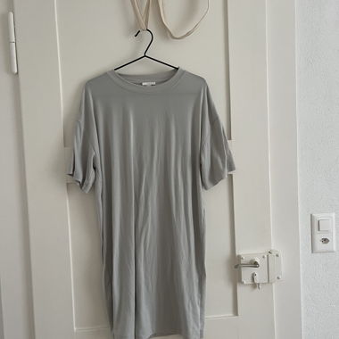 COS T-shirt dress S sage/grey