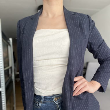 Blazer blau mit Nadelstreifen