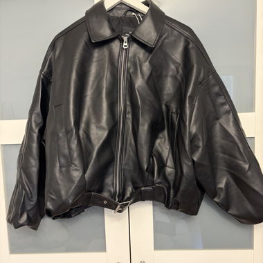 Veste similicuir noire taille M 