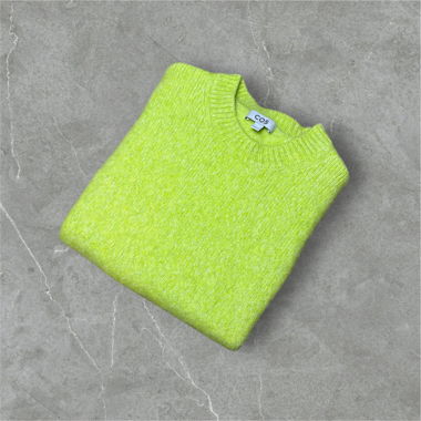 Pull COS Alpaga et laine vert pomme
