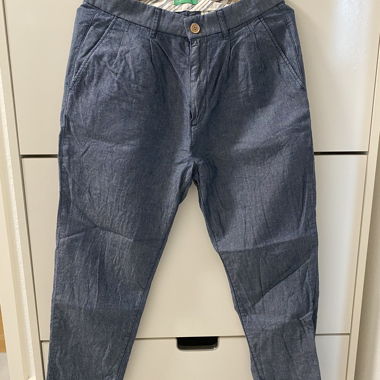 Pantalon en tissu style jean