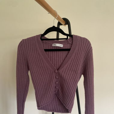Cardigan manche long en laine