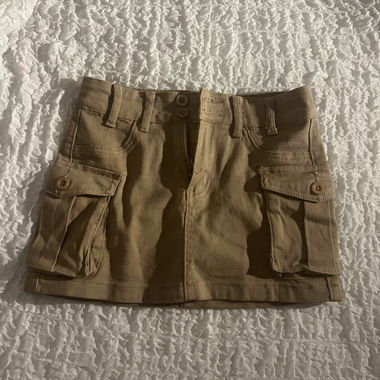 Gonna di jeans marrone