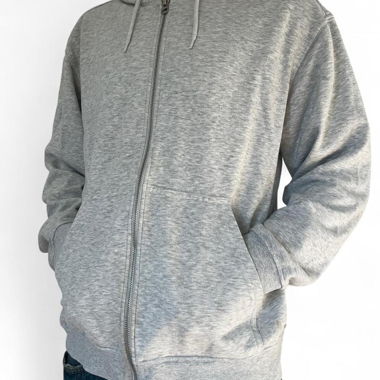 Felpa con cappuccio grigia Weekday con zip