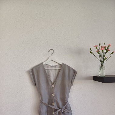 Mango Linen Jumpsuit