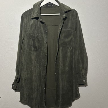 Giacca-camicia verde oliva