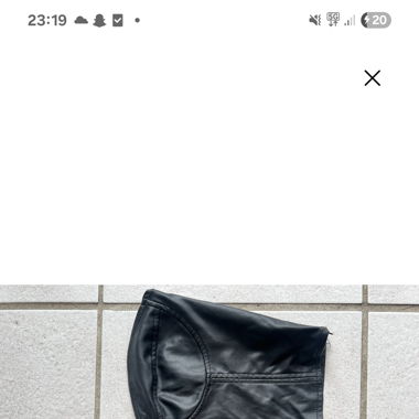 Top en cuir