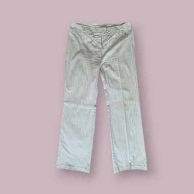 Pantalon rayé Promod taille 40, coton/polyester