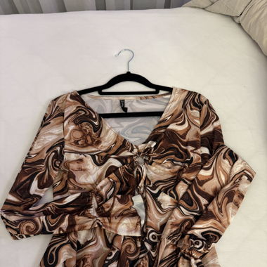 Gemusterte Bluse