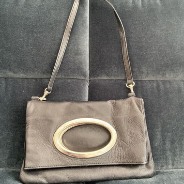 Small black leather handbag from Navyboot