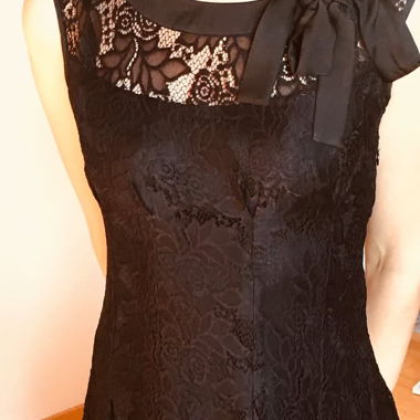 Black lace dress / cocktail dress
