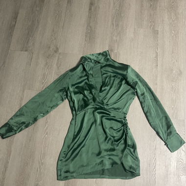 Green Silky Zara Dress Size S