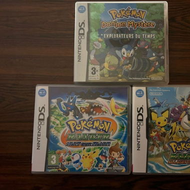 3 Jeux Pokémon NDS 