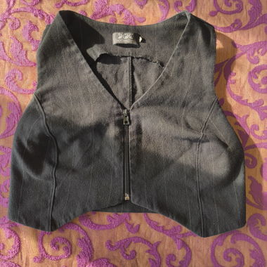 Gilet Court Rayé Goth SKYDANCE Corp