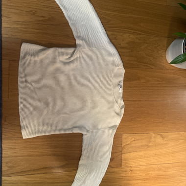 Maglione in maglia bianco UniQlo