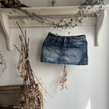 Jupe mini en denim Clockhouse
