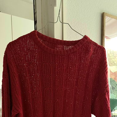 Strickpullover Vintage Rot