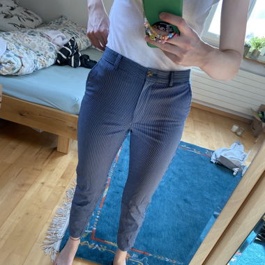 Blaue Chino Hose