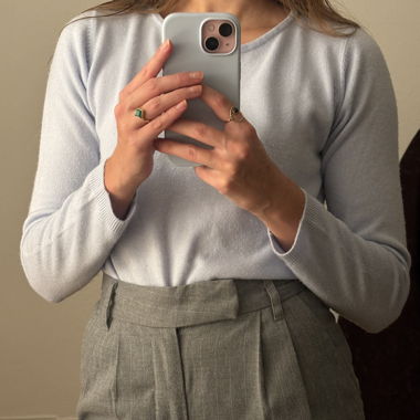 Maglione azzurro chiaro