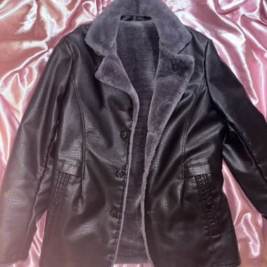 Veste en cuir vintage - douce à l’intérieur