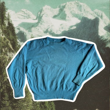 Pull bleu turquoise uni – basique doux