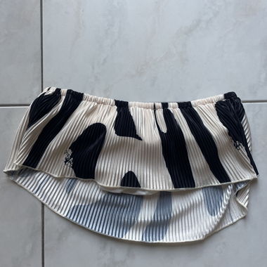 Bandeau Top Schwarz-Weiss