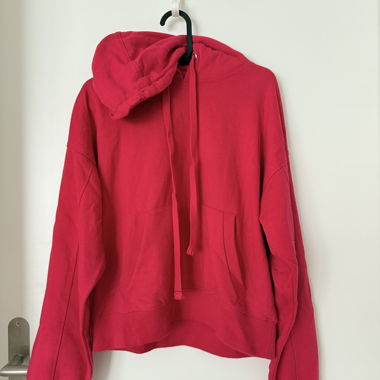 Sweat à capuche rose basique