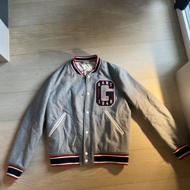 GANT College Jacket, Varsity Jacket – Grey, Size S