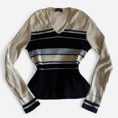 Gestreifter Vintage Pullover von Lorsay