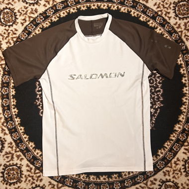 Salomon white and brown T-shirt