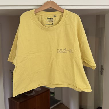 T-shirt DÉJÀ-VU jaune / court