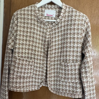 Veste courte texturée