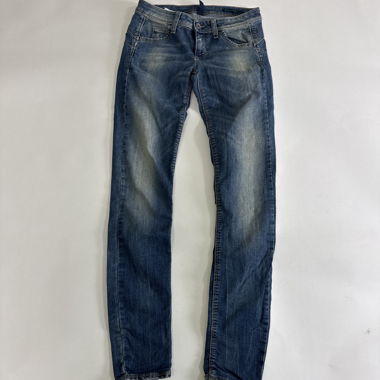 Blaue Skinny-Jeans 