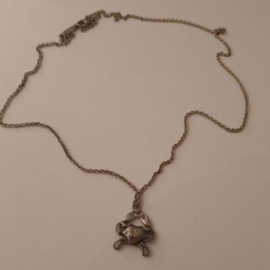 Metal Pendant Necklace Crab Cancer