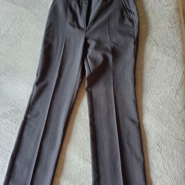 Black Pinstripe Suit Pants