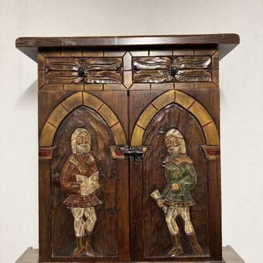 Spanish Carved Display Cabinet in Solid Wood