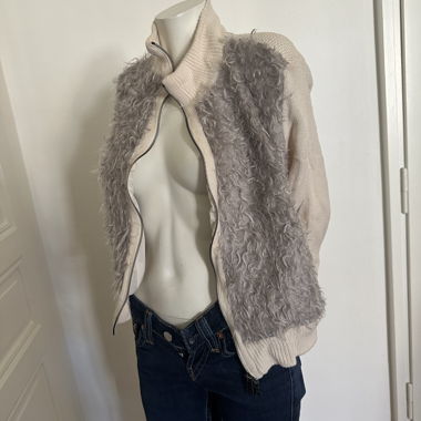 Paul & Shark zip-up vest mohair wool M