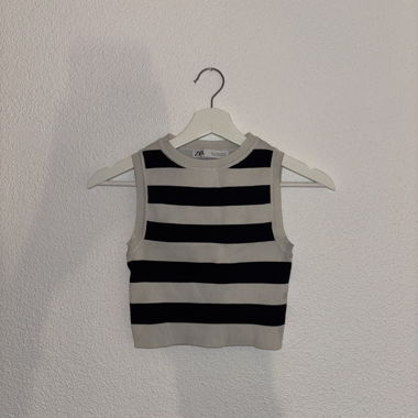 crop top a righe