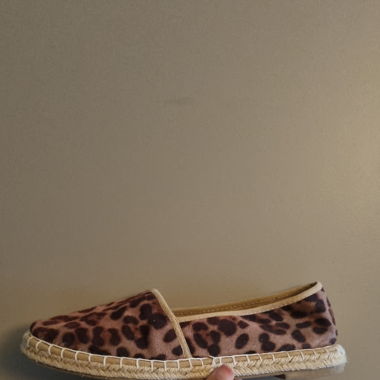 Espadrilles im Leo-Muster, Gr 41