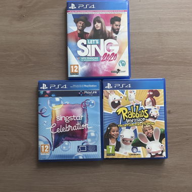 Jeux PS4 karaoke lot de 3