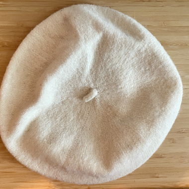 White Wool Beret