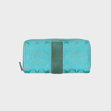 Portefeuille Coach Signature Zip-Around vintage